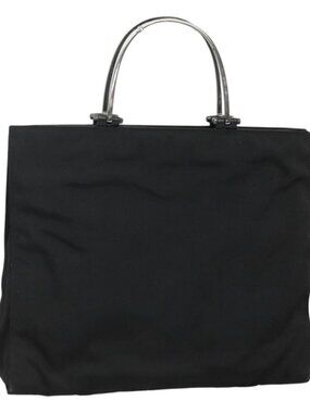 GUCCI Hand Bag Nylon Outlet Black 002 1028 Auth bs24525